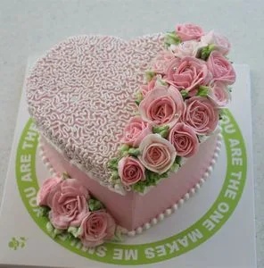Pink rose Cake