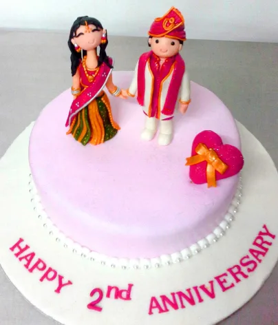 Couple Anniversary Cake