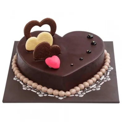 Pink Heart Cake