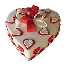 Heart gift Cake