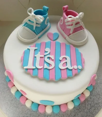 Girl and boy shoe Cake
