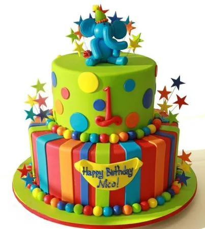 1st number Birthday Cake