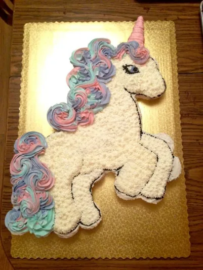 Rainbow Unicorn Cake