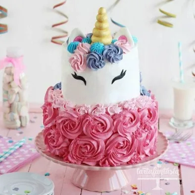 Colourful Unicorn Cake