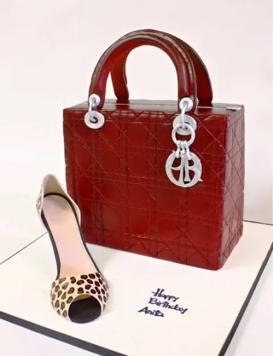 Brown Hand Bag Cake