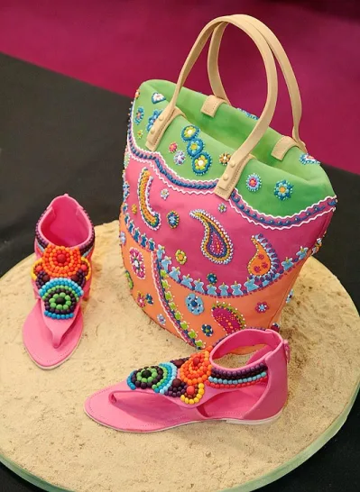 Paisley Purse Cake