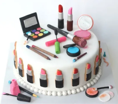 White make up  Cake