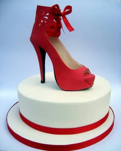 Animal Print Shoe Cake