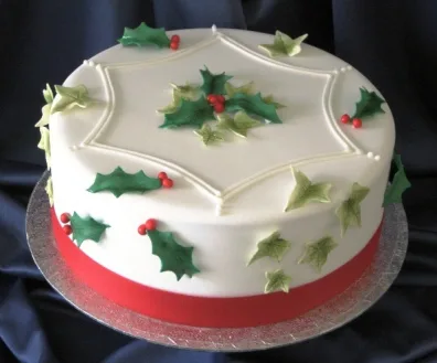 Leaf Christmas Cake
