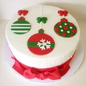 Christmas Tree Decor Cake