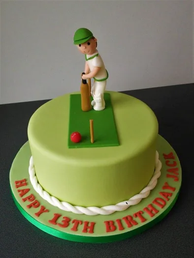 Cricketer Cake