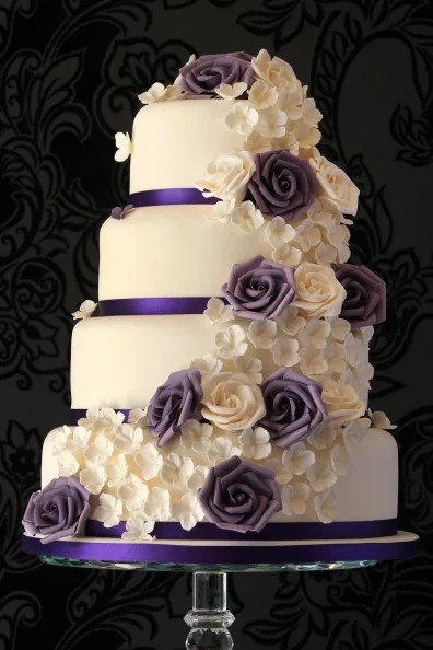 Cascading Roses Cake