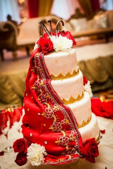 Indian Saree Cake