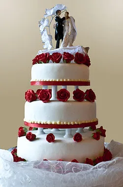 Stacked Hearts Cake