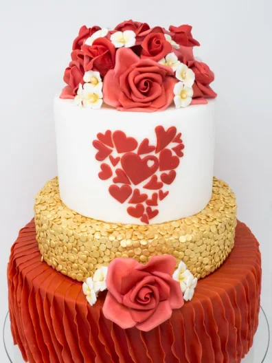 Pink Ruffle Cake
